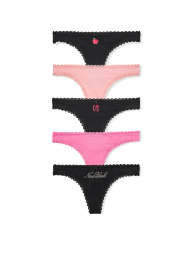 Набор трусиков тонг Victoria's Secret 5 шт 1163343482 (Разные цвета XS)