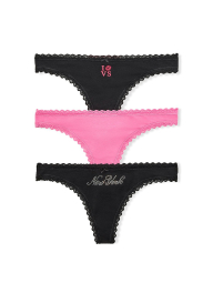 Набор трусиков тонг Victoria's Secret 5 шт 1163343482 (Разные цвета XS)