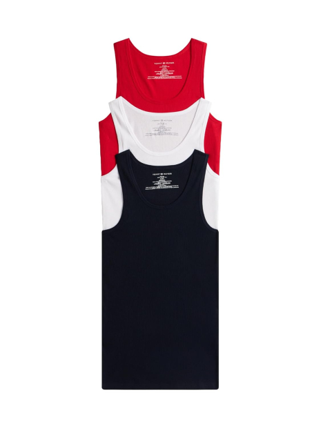 Набор мужских маек в рубчик Tommy Hilfiger 3 шт 1159854064 (Разные цвета M)