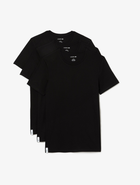 Набор фирменных мужских футболок Lacoste 3 шт 1159864837 (Черный S)