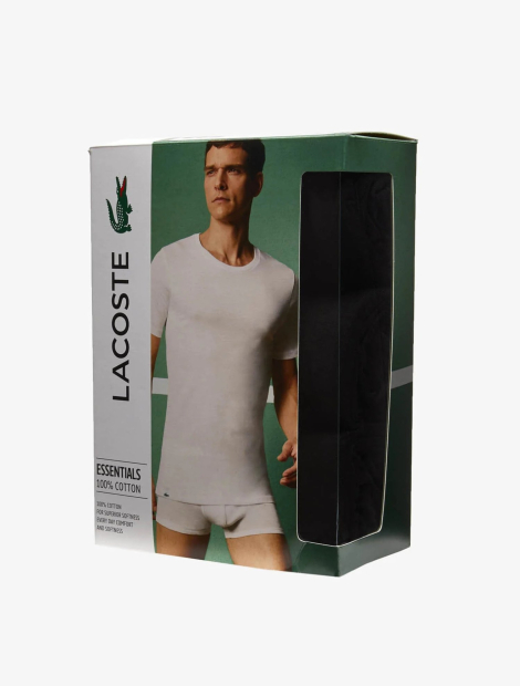 Набор фирменных мужских футболок Lacoste 3 шт 1159864837 (Черный S)
