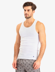 Мужская классическая майка U.S. Polo Assn набор 5 шт 1159853430 (Белый M)