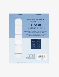 Майка чоловіча US Polo Assn набір 5 шт 1159853430 (Білий M)