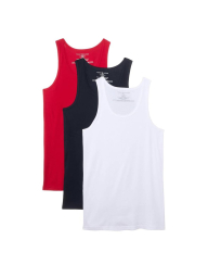 Набор мужских маек в рубчик Tommy Hilfiger 3 шт 1159854064 (Разные цвета M)