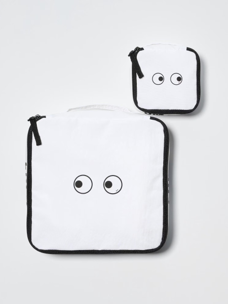 Набор из двух дорожных несессеров-органайзеров ANYA HINDMARCH and UNIQLO 1159842887 (Белый One size)