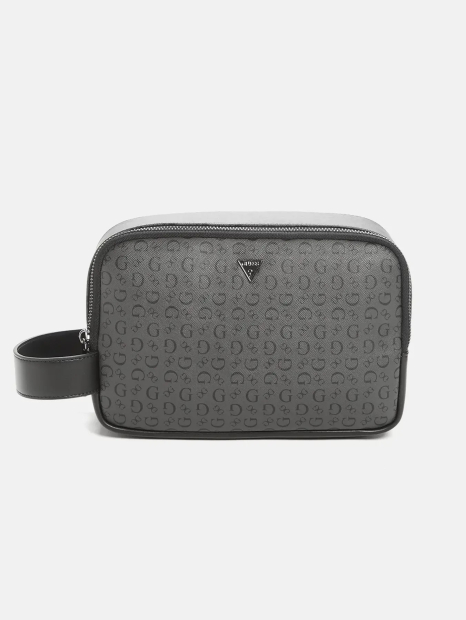 Дорожный несессер GUESS с принтом 1159850161 (Серый One size)