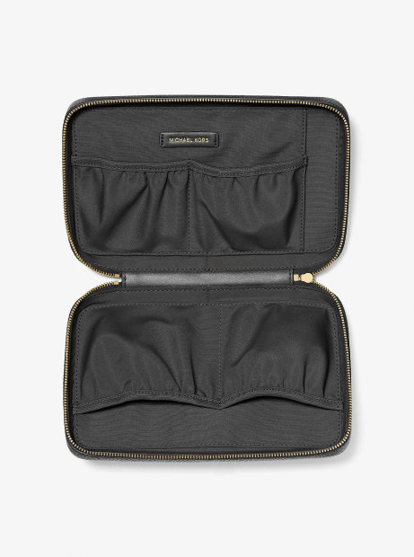 Шкіряний несесер Michael Kors косметичка з логотипом 1159850250 (Чорний One size)