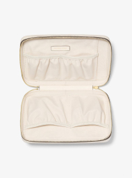 Кожаный несессер Michael Kors косметичка с логотипом 1159847922 (Молочный One size)