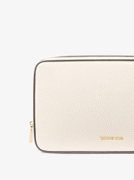 Кожаный несессер Michael Kors косметичка с логотипом 1159847922 (Молочный One size)