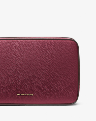 Кожаный несессер Michael Kors косметичка с логотипом 1159848562 (Бордовый One size)