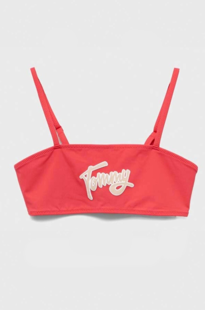 Дитячий роздільний купальник Tommy Hilfiger топ та плавки 1159842637 (Рожевий 14/16)