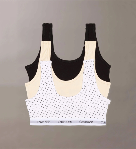 Комплект бра-топів Calvin Klein 3 шт 1159854369 (Різні кольори S) на зріст 112-123 см