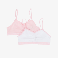 Набор бралеттов для девочки Polo Ralph Lauren 2 шт 1159857554 (Белый/Розовый M) на рост 128-140 см
