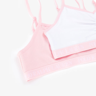 Набор бралеттов для девочки Polo Ralph Lauren 2 шт 1159857554 (Белый/Розовый M) на рост 128-140 см