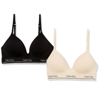 Комплект бюстгальтеров для девочки Calvin Klein 2шт 1159892564 (Черный/Бежевый 32A) на рост 123-130 см