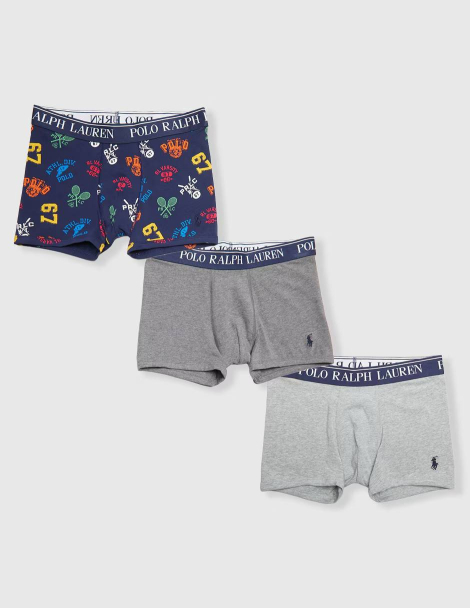 Комплект трусів-боксерів Polo Ralph Lauren для хлопчиків 1159852363 (Різні кольори L) на зріст 150-161 см