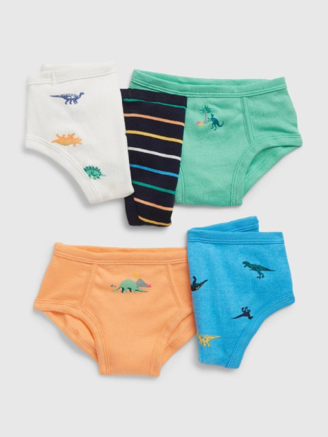 Набір дитячих трусиків Gap брифи 5 шт 1159858781 (Різні кольори 2-3) на зріст 84-99 см
