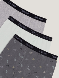 Набір трусів-боксерів Calvin Klein 3 шт 1159854635 (Чорний/Сірий L) на зріст 142-157 см