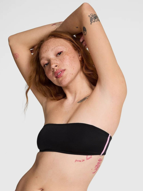 Купальный топ Victoria's Secret Pink 1159852187 (Черный S)