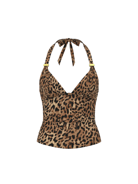 Купальный топ Victoria's Secret с Push-Up 1159859809 (Леопардовый S)