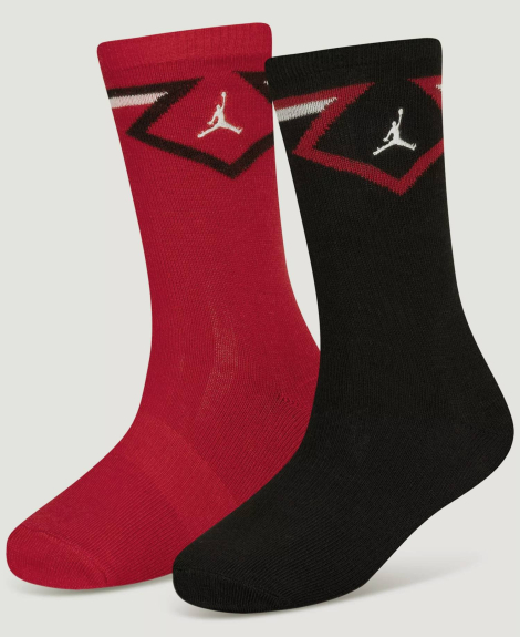 Високі шкарпетки Nike Jordan 2 пари 1159852815 (Чорний/Червоний 27-35)