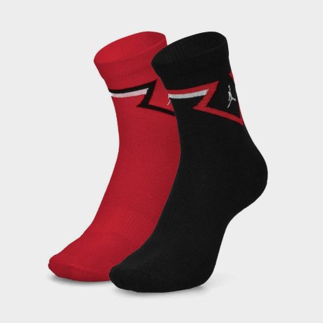 Високі шкарпетки Nike Jordan 2 пари 1159852815 (Чорний/Червоний 27-35)