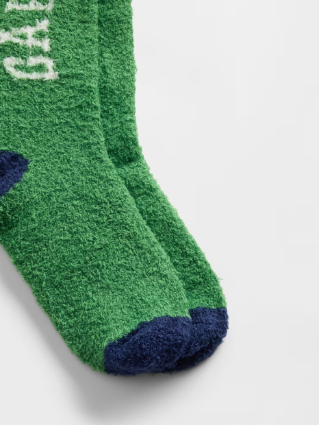 Тёплые детские носки GAP с логотипом 1159858107 (Зеленый L/XL)