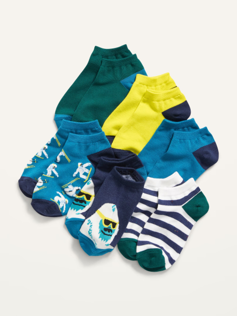Набір дитячих шкарпеток Old Navy 6 пар з принтом 1162511593 (Різні кольори 22-24)