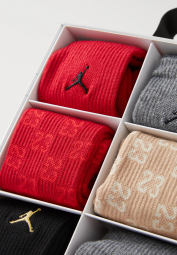 Набір шкарпеток Nike and Jordan у подарунковій коробці 1159842467 (Різні кольори 37,5-40)