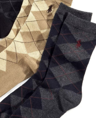 Набор детских носков Ralph Lauren 3 пары 1159852673 (Разные цвета 4-7) EU 26,5-30,5