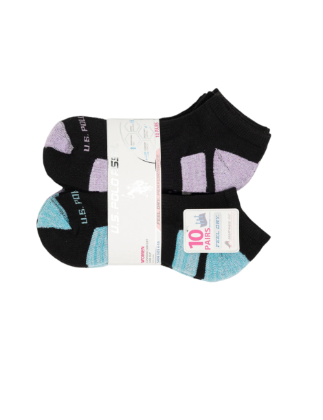 Набір коротких шкарпеток US Polo Assn 10 пар 1159839789 (Чорний One Size)