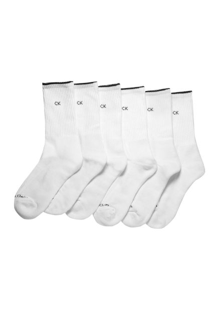 Набор женских носков Calvin Klein 6 пар 1159844039 (Белый One size)