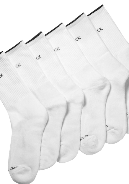 Набор женских носков Calvin Klein 6 пар 1159844039 (Белый One size)