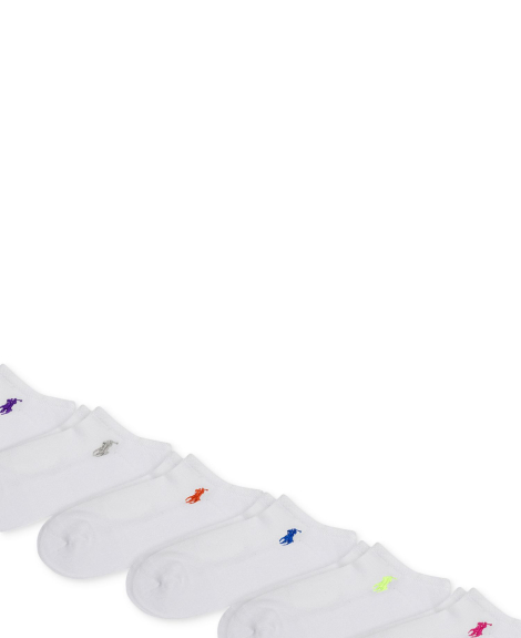 Женские короткие носки Ralph Lauren набор 6 пар 1159853128 (Белый 9-11) EU 	35-42,5
