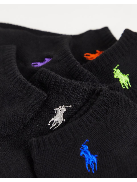 Женские короткие носки Ralph Lauren набор 6 пар 1159853217 (Черный 9-11) EU 35-42,5