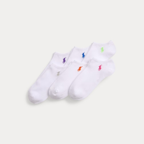 Женские короткие носки Ralph Lauren набор 6 пар 1159853230 (Белый 9-11) EU 35-42,5