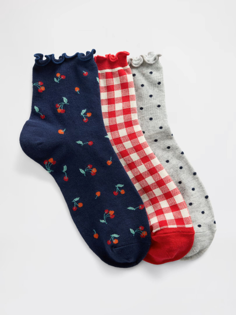 Набор носков GAP 3 пары 1159865323 (Разные цвета One Size) EU 35,5-41
