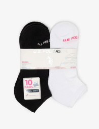 Набор коротких носков от U.S. Polo Assn  10 пар 1159839774 (Черный/Белый One Size)