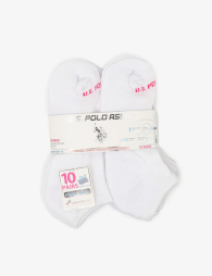 Набор коротких носков от U.S. Polo Assn  10 пар 1159839776 (Белый One Size)