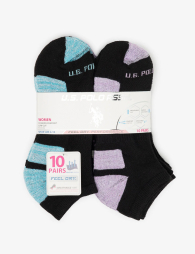 Набор коротких носков от U.S. Polo Assn  10 пар 1159839789 (Черный One Size)
