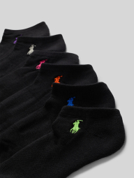Женские короткие носки Ralph Lauren набор 6 пар 1159853217 (Черный 9-11) EU 35-42,5