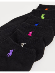 Женские короткие носки Ralph Lauren набор 6 пар 1159853217 (Черный 9-11) EU 35-42,5