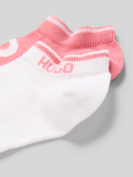 Набор носков HUGO от Hugo Boss с логотипом 2 шт 1159864108 (Белый/Розовый 36-42)