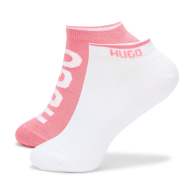 Набор носков HUGO от Hugo Boss с логотипом 2 шт 1159864108 (Белый/Розовый 36-42)