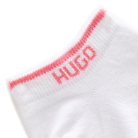 Набор носков HUGO от Hugo Boss с логотипом 2 шт 1159864108 (Белый/Розовый 36-42)