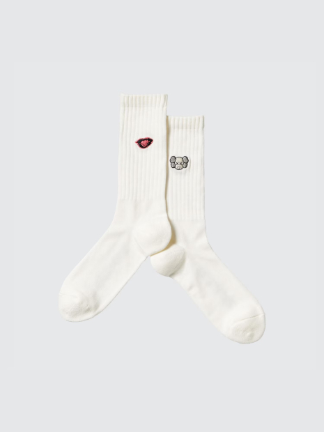 Носки высокие KAWS + Warhol UT от UNIQLO 1159843567 (Белый 42-46)