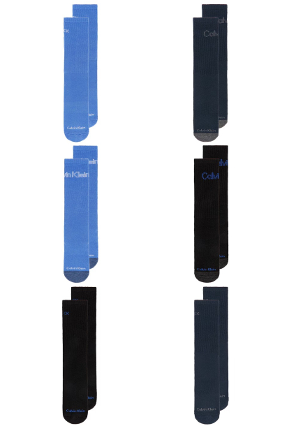 Набір високих шкарпеток Calvin Klein 6 пар 1159846157 (Різні кольори One size)