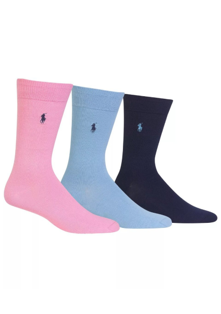 Набор мужских высоких носков Polo Ralph Lauren 3 пары 1159852182 (Разные цвета 10-13) EU 43-46