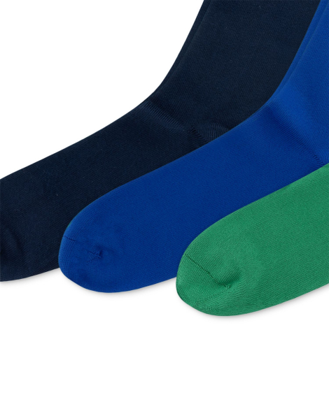 Набор мужских высоких носков Polo Ralph Lauren 3 пары 1159852193 (Синий/Зеленый 10-13) EU 43-46