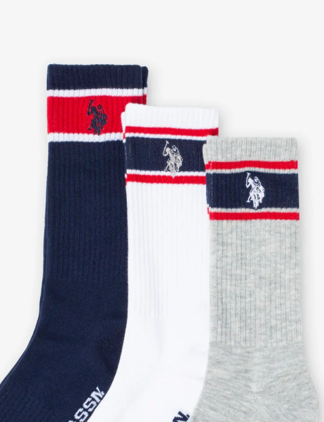 Набор мужских носков U.S.Polo Assn 3 пары 1159852476 (Разные цвета One size) EU 39-46